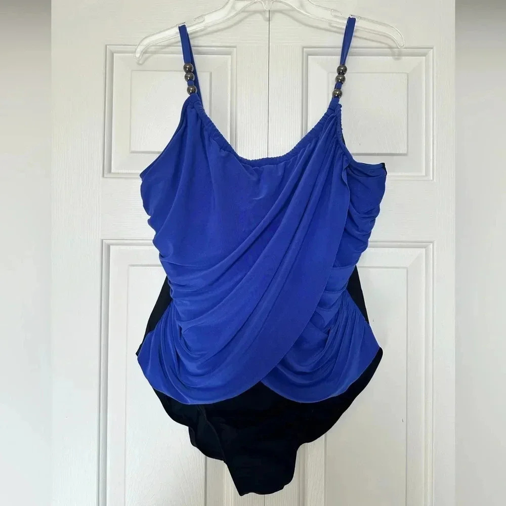 MagicSuit Drape Front One Piece Swimsuit